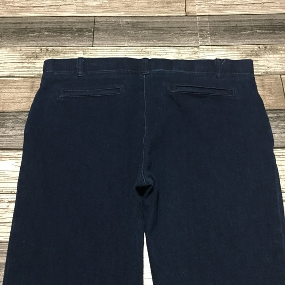 Betabrand Pull On Jeans Straight Women’s XL Petite Dark Wash Blue (Inseam 28.5) - Picture 7 of 10